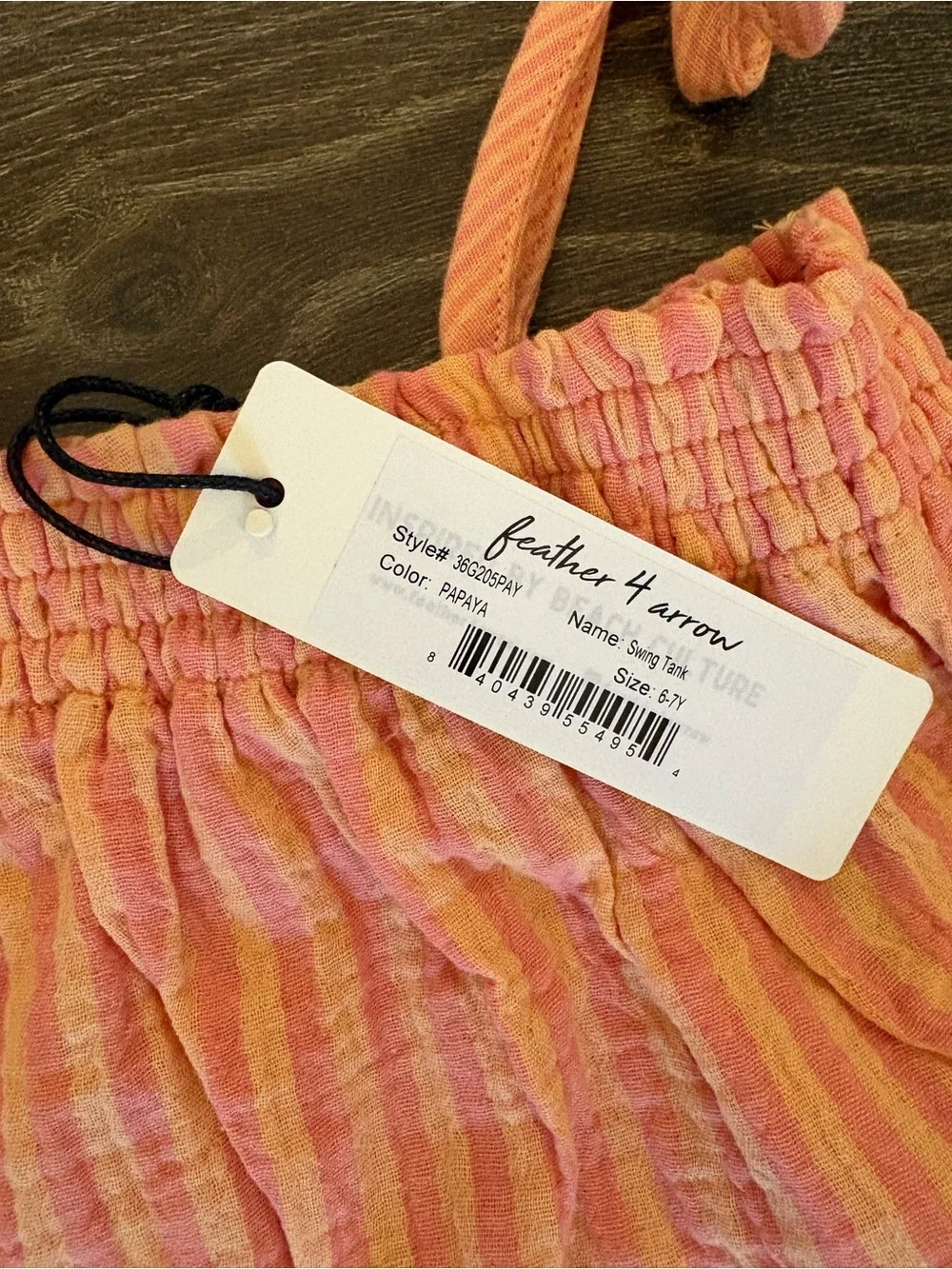 Feather 4 Arrow Swing Tank & Salty Short - Size 6/7 Outfit - NEW!